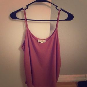 Pink tank top blouse